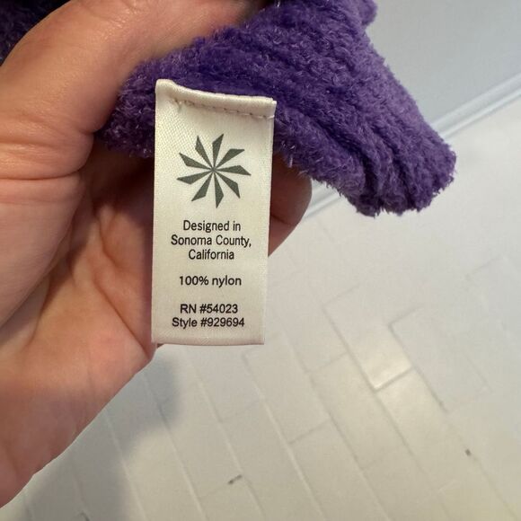 Athleta Cuddle Up Cozy Sweater Purple Cowl Neck Long Sleeve Pullover Size Medium - Picture 5 of 7